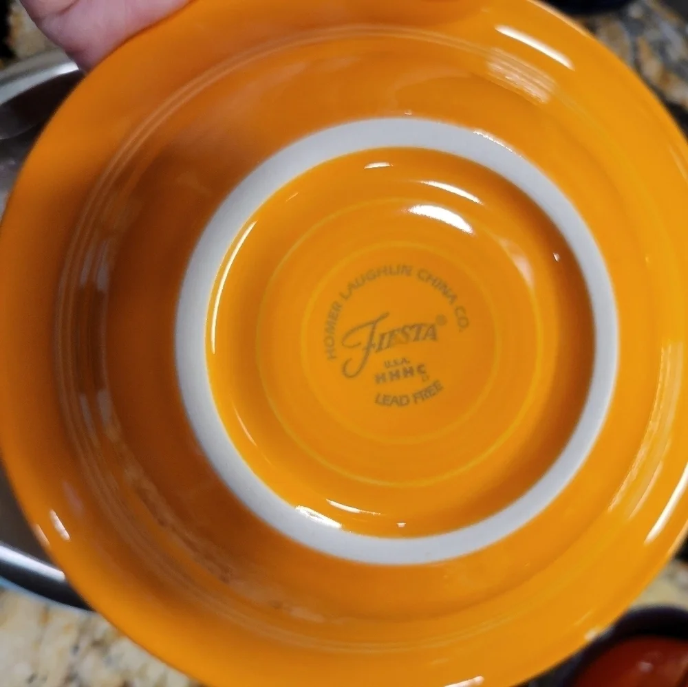 Fiesta 6 1/2 Inch Stackable Cereal Bowl 11 OZ Tangerine